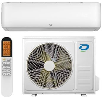 Climatizzatore Diloc Monosplit Unità Interna + Unità Esterna, Gas Ecologico R32, Classe A++/A+++, Wi-Fi Integrato, Con Kit di Installazione Base (9000 BTU)
