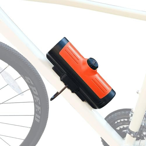 BOWENDA Anti-Theft Scooter Lock Box - 3-Digit Combo Weatherproof Storage Bag (740mL) for Electric Scooters, Bikes & Kid Scooters - Handlebar Stem Mount with Bracket Kit (Small Capacity, Orange)