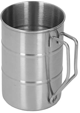 Meno Tazza da caffè in Acciaio Grande capacità Meno Boccale da Birra in Acciaio con Manico per Ristorante Domestico