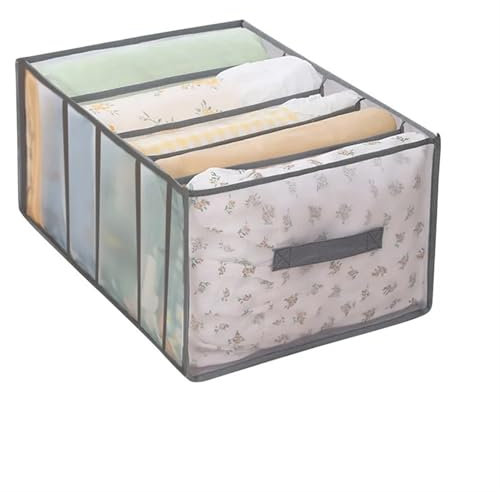 Caja De Almacenaje Plegable Funda de edredón de gran capacidad, almacenamiento de 5 rejillas, Sábana, chaqueta, toalla de baño, organizador, compartimento de malla, caja de almacenamiento for ahorrar