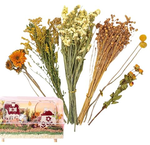 Litière pour Hamster en Fleurs, Décoration Naturelle pour Petits Animaux, Accessoires Amusants pour Hamster et Gerbille