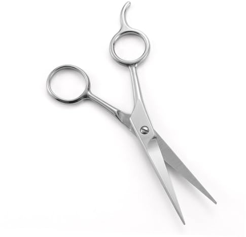 DECOMELODY Bartschere Präzise Bartpflege Accessoire für Männer Praktische Haarschneideschere Langlebig und Handlich in Silber