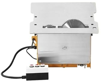 Mini troncatrice, Tavolo For Elettrica Portatile Lavorazione Del Legno, Macchina Integrata, Pannello Antipolvere, Attrezzi Carpenteria, Banco Da Lavoro,per il taglio fai da te di ottone e acciaio