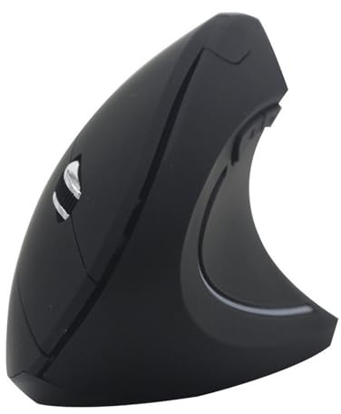 Genérico Vertikale Maus, ergonomisches Maus-Studio, Eingabegerät, ergonomisch, kabellos, mit USB-Empfänger, komfortables Eingabegerät für Po