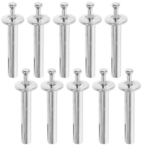 SOPOTUTU 10pcs Drive Nail in Anchors Heavy Duty Concrete Expansion Fasteners for Masonry Brick Wall Fixing Quick Installation Hammer-Driven Nails for Professional and DIY Projects