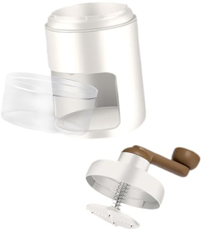 Hemobllo Trituratore Ghiaccio Manuale Portatile con Leva Tritaghiaccio Compatto per Cocktail e Granite Uso Domestico e Feste Facile da Usare e Trasportare