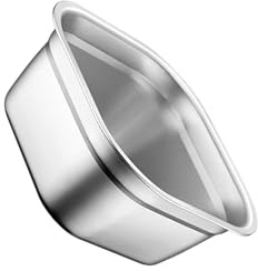 siduytin Cuenco cuadrado de acero inoxidable para cereales, buffet, tazón funcional para mezclar, cocinar, lavar, guardar cubiertos, platos, cuenco para mezclar, lavabo, buffet de pan.