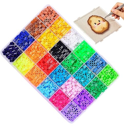Kit de Perles à Repasser Kit 24 Couleurs de Loisirs Créatifs