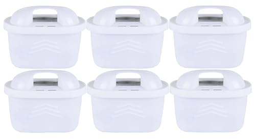 AquaHouse Water Filter Cartridges Compatible with Brita Maxtra & Maxtra+ Water Jugs Including Aluna, Mavea Elemaris, Marella & More (Pack of 6)