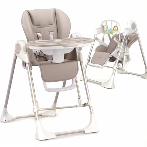 Splity 3 in 1 : Kinderstuhl und Elektrische Babyschaukel (Fernbedienung, MP3-Player via USB, Netzadapter)