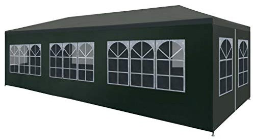 Tidyard Chapiteau de Jardin Protection UV Vert 3 x 9 m