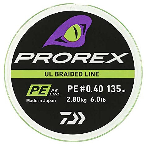 Daiwa Prorex Ultraleichte Finesse Flechtschnur 135 m Chartreuse