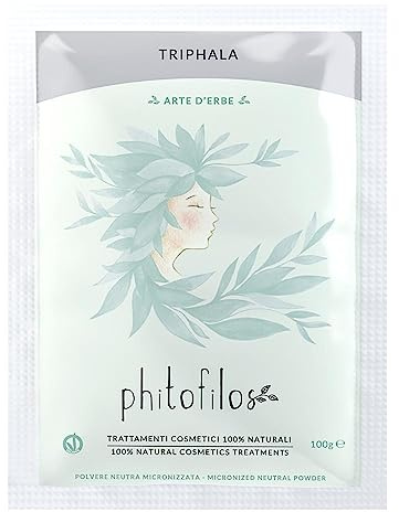 PHITOFILOS Hennè Triphala 100gr - Henne capelli vegano ecobio | Phitofilos - Hennè Triphala 100gr - Henne capelli vegano ecobio
