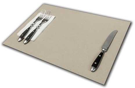 Tovaglietta Americana Economica | Confezioni da 500 Fogli | USA e Getta di Carta Colore Grigio | Formato cm 30x40 | 180 gr.mq | Ideali per pizzerie e osterie