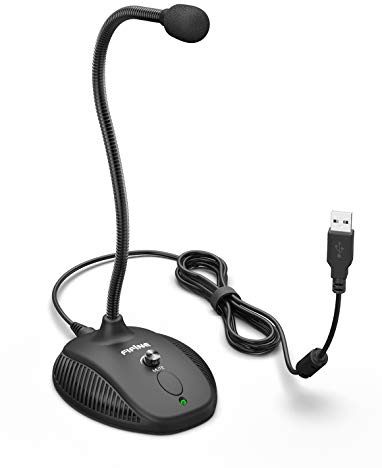 Fifine USB Computer Microphone, Plug &Play Desktop Condenser PC Laptop Mic,Mute Button with LED Indicator, Compatible with Windows/Mac, Ideal for YouTube,Zoom,Recording,Twitch Games(K054)