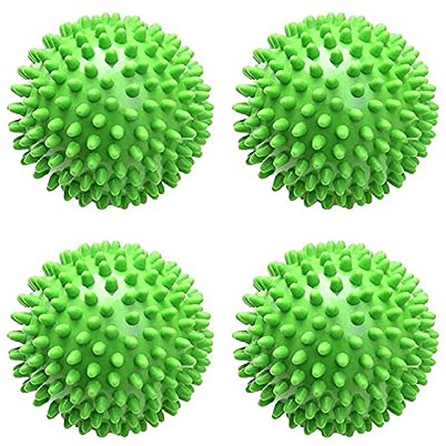 JI 4 Stücke Trockner Ball, Waschball für Waschmaschine, Kugeln für Flauschigere Wäsche, Trocknerbälle, Trocknerbälle für Wäschetrockner, Wiederverwendbare Dryer Balls, Trockner bälle