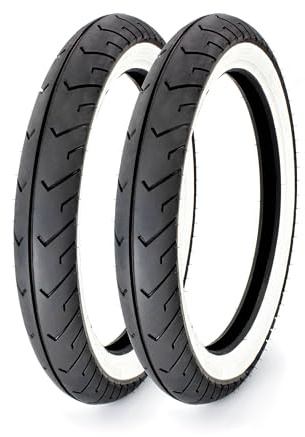 2 Sava Mitas Weißwand Reifen MC-2 2,75 x 16 Zoll, 46J, Simson S51 KR51 SR4 Mofa Schwalbe Duo
