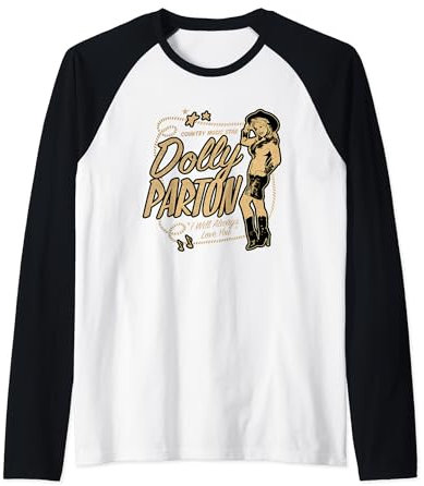 Dolly Parton Country Music Star Raglan Baseball Tee
