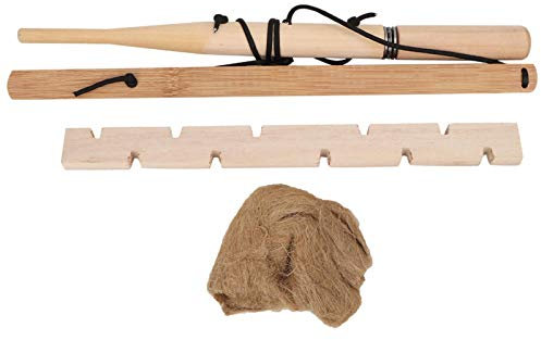 Joyzan Fire Starter Kit, Outdoor Fires Making Tool Primitive Wood Survival Emergency Ignitor Set Flat Head Bow Drilling Practice Friction for Funny Camping Exploring Hiking Outward Bound Training