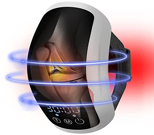 Jitesy Rotlichttherapiegerät, 630nm+660nm+880nm Nahinfrarotlichttherapie Knie Massagegerät,Rotlichgerät Knie-Massagegerät, Licht+Impuls 2 Modi