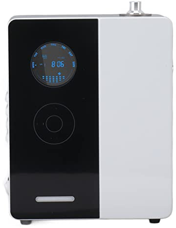 Focket 200 ml Diffusor für ätherische Öle für Aromatherapieöle, APP Steuerung, Zerstäubungsdiffusionssystem mit Timer, an der Wand Montierter Duftdiffusor, Kaltluftdiffusions (Schwarz)