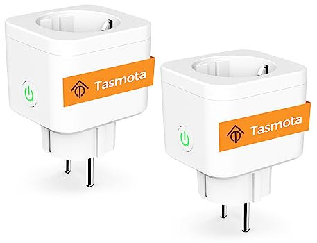 Refoss Tasmota Steckdose mit Stromzähler, Mini WLAN Steckdosen zur Messung von Stromverbrauch, Stromerzeugung, ESP8266 Smart Plug, Kompatibel mit Home Assistant, ioBroker, MQTT, Type F, 16A, 2,4GHz