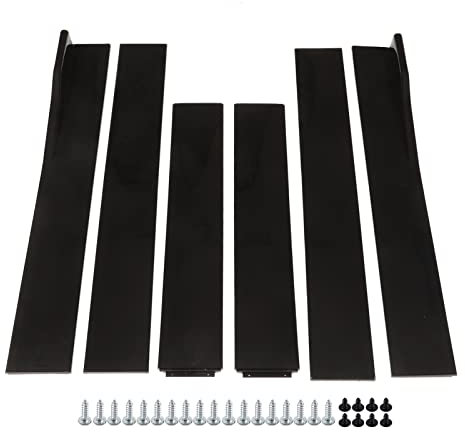 Faldones Laterales del Automóvil, 2,2 M Negro Brillante Faldones Laterales Inferiores del Automóvil Panel Basculante Exterior Lado Inferior Extensiones de Línea Inferior