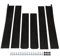 Faldones Laterales del Automóvil, 2,2 M Negro Brillante Faldones Laterales Inferiores del Automóvil Panel Basculante Exterior Lado Inferior Extensiones de Línea Inferior