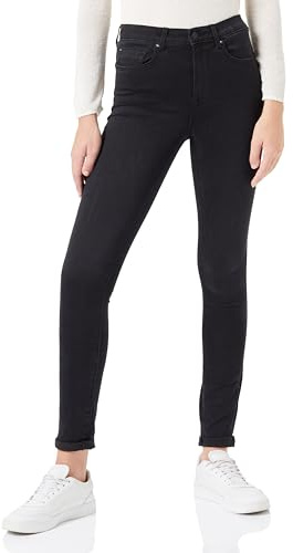 ONLY Onlpower-royal Hw push up skinny DNM EXT jeans, Svart denim, 30/S/L