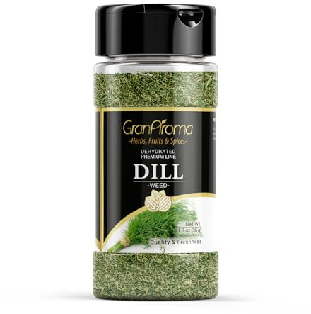 GranAroma Dill Weed, 1.3 oz, Garnish, Light Taste, Pickling