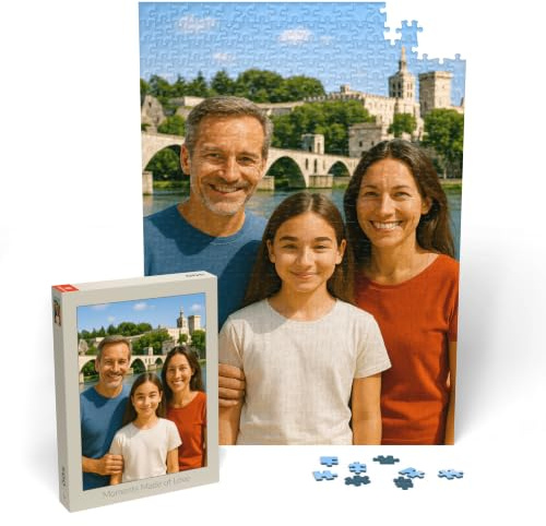 MyPuzzle Personalisiertes Puzzle mit eigenem Bild - 1000/500/200/100 Teile: Gestalte Dein individuelles Fotopuzzle für Geburtstage, Muttertag, Valentinstag & Hochzeiten - 500 Teile (Hochformat).