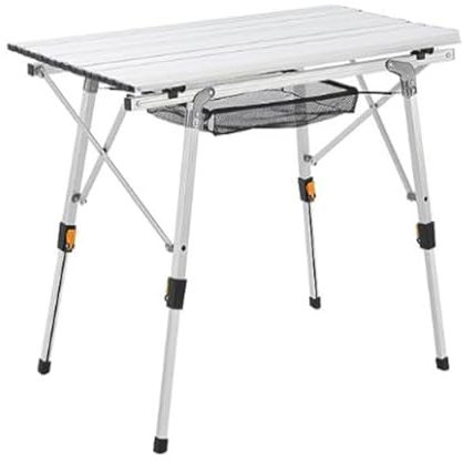 HSHa Tavolo pieghevole portatile in alluminio, 90 x 52 cm, tavolo multifunzione per interni ed esterni