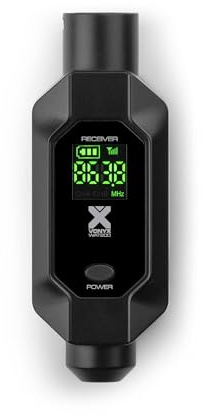 Power Dynamics WAT200R – XLR Funk Empfänger für Mikrofon Kabellos, 70m Reichweite, Wireless Funk Mikro Adapter, 5h Akku, Funkmikrofon Adapter, 16 Kanäle Wireless Mic, Funk Audio Übertragung
