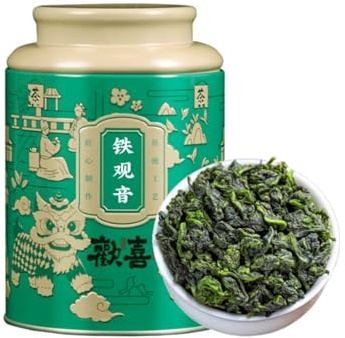 HQZMCTE Premium Tie Guan Yin Oolong Tea, Green Tea with Long Lasting Taste 125g/4.40oz Rich and Smooth