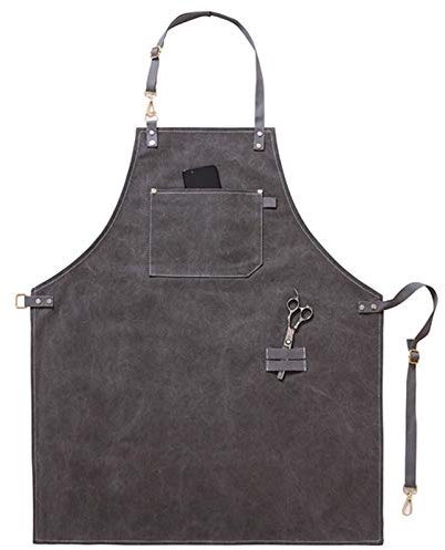 Herramientas del delantal de trabajo del delantal Delantales for hombres, delantal de trabajo, delantal de lona, ​​delantal de herramientas de taller con correas ajustables for barbería, cocina, jardi