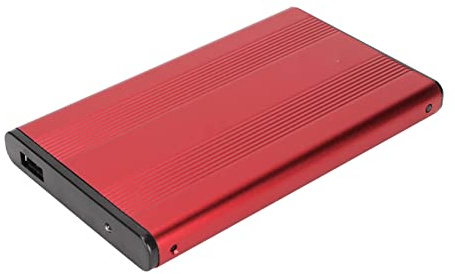Carcasa de Disco Duro Externo 2.5 Pulgadas SSD HDD Portátil de 2TB con Interfaz USB3.0 (5Gbps), Antiestático, Disponible en Negro Plata Azul Rojo