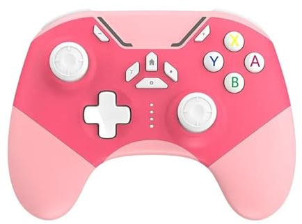 Car Bluetooth Joystick Wireless Switch GamePad Controller For Te&sl&a For Model Y For Model 3 Game Handle Trim Interior Refit Accessories(Pink)