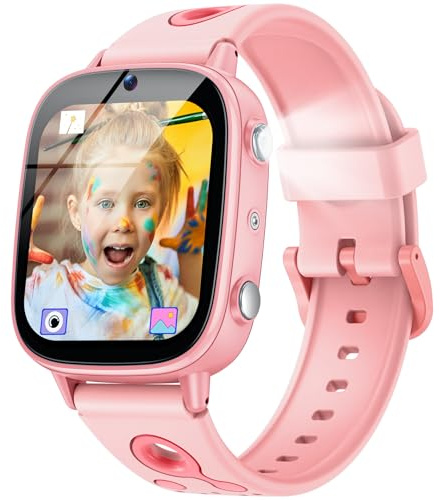 Orologio Smartwatch Bambini per Fotocamere Torcia: Orologi Giocattoli Bambino con 26 Giochi Contapassi Calorico Musicale Sveglia Giocattoli Educativi per Ragazze e Ragazzi dai 2 ai 14 Anni Regalo