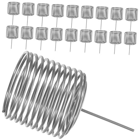 HOODANCOS Cesta para Fertilizante de Acero Inoxidable Pequeña 20 Piezas Contenedor para Abono de Bonsáis y Orquídeas Adecuado para Jardinería y Macetas de Interior