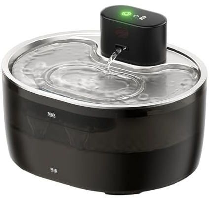 ZBIianxer Fontaine d ' Eau Automatique pour Animaux de Compagnie, Facile à Nettoyer, avec Filtre de Circulation, séparation, silencieuse, capacité pour Chats et Chiens, Fontaine d ' Eau silencieuse