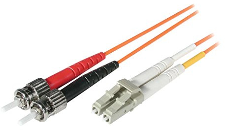 C2G 3m LC/St LSZH Duplex 62.5/125 Multimode Fibre Patch Cable 3m Orange câble de Fibre Optique - câbles de Fibre Optique (Orange, 3 m)