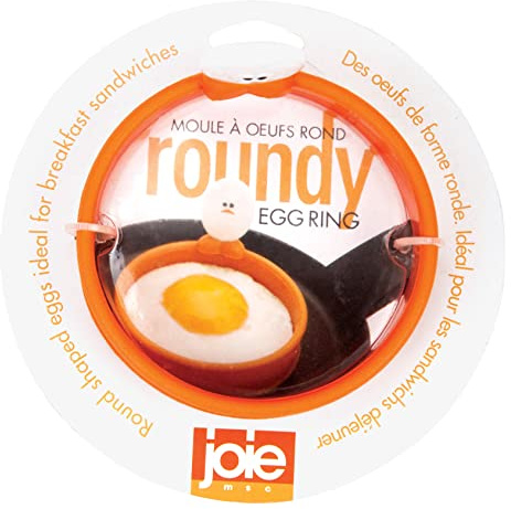 Joie Kitchen Gadgets 50600 Joie Roundy Egg Shaping Ring, Orange, Silicone, 1 Pack