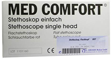 STETHOSKOP Flachkopf rot 1 St