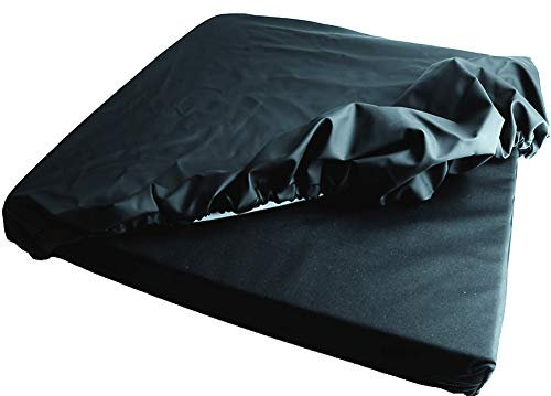 Orig. MPB® Rollstuhlkissen (43 x 42 x 5 cm) mit Inkontinenz Schutzbezug bi-elastisch und atmungsaktiv, kochfest bis 95°C und tumblerfest