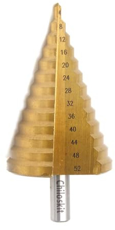 Preamer Unibit Stufenbohrer für Metall, 4–52 mm, HSS
