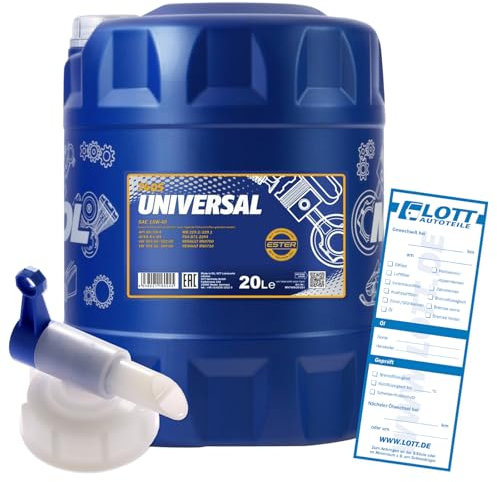 MANNOL 20L MN7405-20 Motoröl Universal 15W-40 API SN/CH-4 hochwertiges Öl + Auslaufhahn