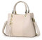 Pomelo Best Sac à Main Femme Sac Bandoulière Femme Cabas Sac D'épaule Sac Fourre-Tout Sac de cours PU Cuir Frange avec Bandoulière Ajustable