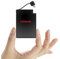 TNTOR 2500mAh Ultra slim Portable Power Bank,[4mm] Thinnest Smallest Wallet Pocket Sized Emergency Powerbank, Built-in with Cable (for iPhone)