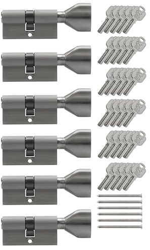 6x Knaufzylinder KSN 70 mm 35/35 gleichschließend inkl. 30 Schlüssel