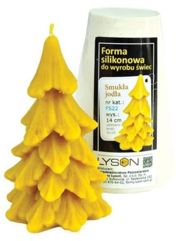 LYSON Kerzengießform Silikonform Die schmale Tanne Bienenwachskerzen Aromatherapie Kerzen 3DKerzenherstellung Bienenwachskerzen gießen Geschenkidee wiederverwendbar